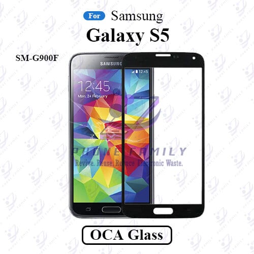 For Samsung Galaxy S5 SM-G900F LCD Display Touch Screen Front Glass Lens + Lamination OCA , Not Tempered Glass Protector