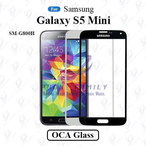 For Samsung Galaxy S5 Mini SM-G800H LCD Display Touch Screen Front Glass Lens + Lamination OCA , Not Tempered Glass Protector