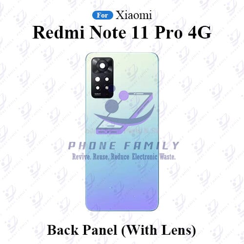For Xiaomi Redmi Note 11 Pro 4G Back Panel/Backshell/ Casing +Camera Lens With Logo-All Colors Available