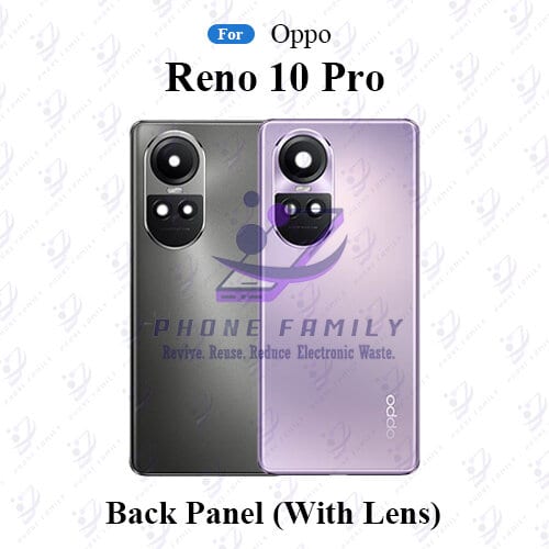 For Oppo Reno 10 Pro Back Panel/Backshell/ Casing + Camera Lens  With Logo-All Colors Available
