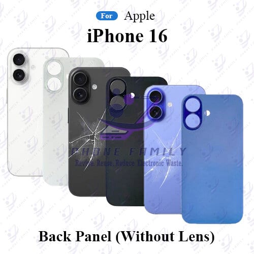 For Apple iPhone 16 Back Panel/Backshell/ Casing With Logo-All Colors Available