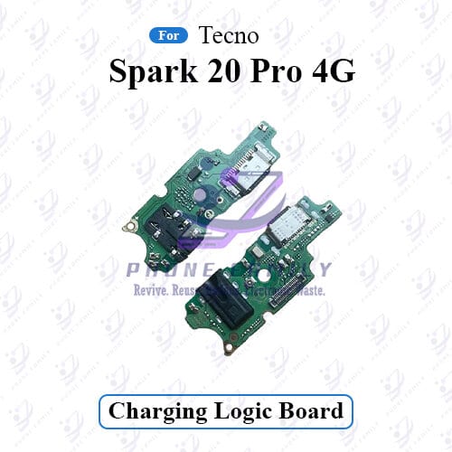 Charging Logic Board For Tecno Spark 20 Pro 4G Charging Port USB Plug PCB Dock Connector Spare parts