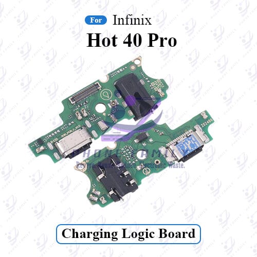 Charging Logic Board For Infinix Hot 40 Pro Charging Port USB Plug PCB Dock Connector Spare parts