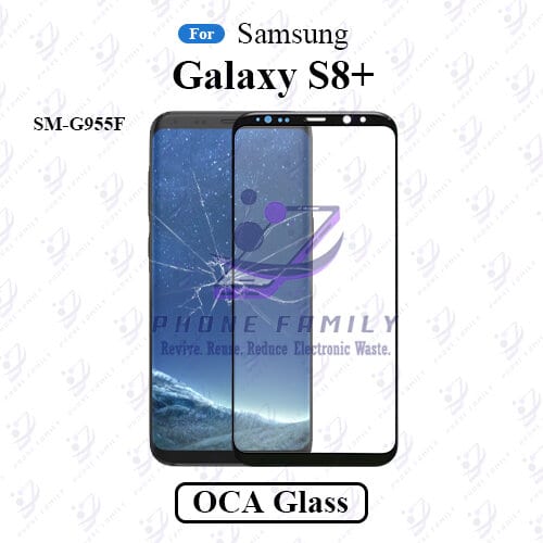 For Samsung Galaxy S8+ SM-G955F LCD Display Touch Screen Front Glass Lens + Lamination OCA , Not Tempered Glass Protector