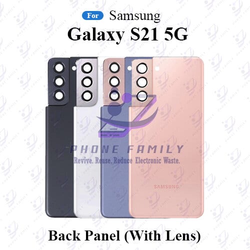 For Samsung Galaxy S21 5G Back Panel/Backshell/ Casing +Camera Lens  With Logo-All Colors Available