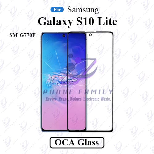For Samsung Galaxy S10 Lite SM-G770F LCD Display Touch Screen Front Glass Lens + Lamination OCA , Not Tempered Glass Protector