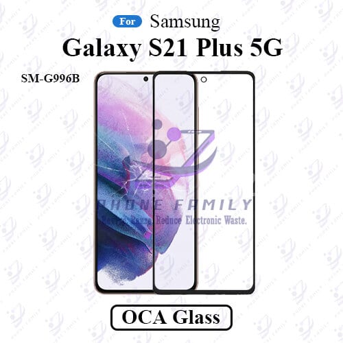 For Samsung Galaxy S21 Ultra 5G SM-G998B LCD Display Touch Screen Front Glass Lens + Lamination OCA , Not Tempered Glass Protector