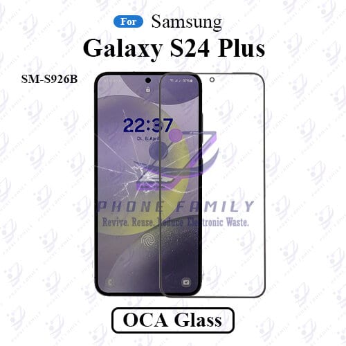 For Samsung Galaxy S24 Plus SM-S926B LCD Display Touch Screen Front Glass Lens + Lamination OCA , Not Tempered Glass Protector