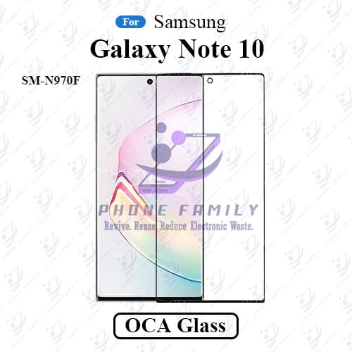 For Samsung Galaxy Note 10 SM-N970F LCD Display Touch Screen Front Glass Lens + Lamination OCA , Not Tempered Glass Protector