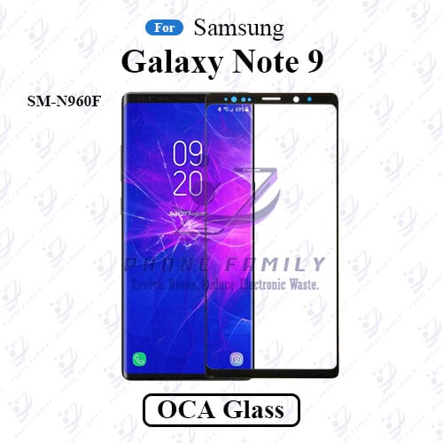 For Samsung Galaxy Note 9 SM-N960F LCD Display Touch Screen Front Glass Lens + Lamination OCA , Not Tempered Glass Protector