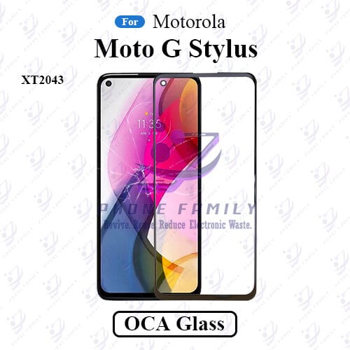 For Motorola Moto G Stylus XT2043 LCD Display Touch Screen Front Glass Lens + Lamination OCA , Not Tempered Glass Protector
