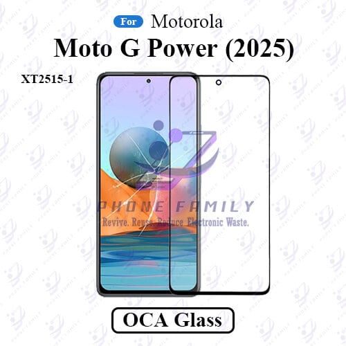 For Motorola Moto G Power (2025) XT2515-1 LCD Display Touch Screen Front Glass Lens + Lamination OCA , Not Tempered Glass Protector
