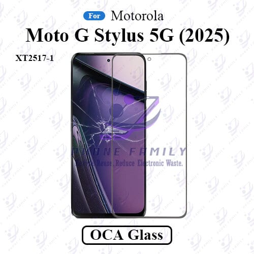 For Motorola Moto G Stylus 5G 2025 XT2517-1 LCD Display Touch Screen Front Glass Lens + Lamination OCA , Not Tempered Glass Protector