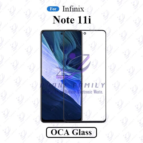For Infinix Note 11i  Display Touch Screen Front Glass Lens + Lamination OCA , Not Tempered Glass Protector