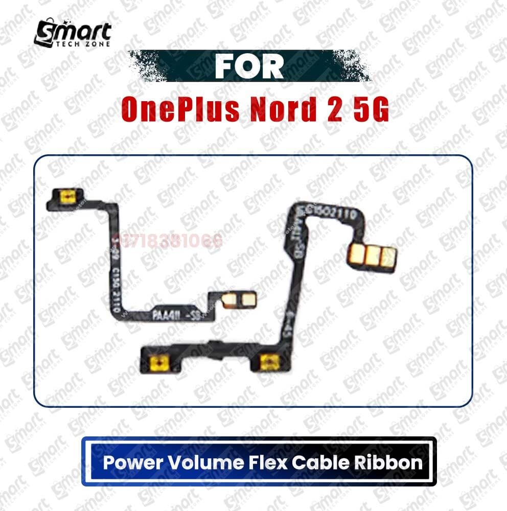 For OnePlus Nord 2 5G Volume Power Flex Cable On Off Power Volume Switch Side Button Flex Ribbon Repair Parts