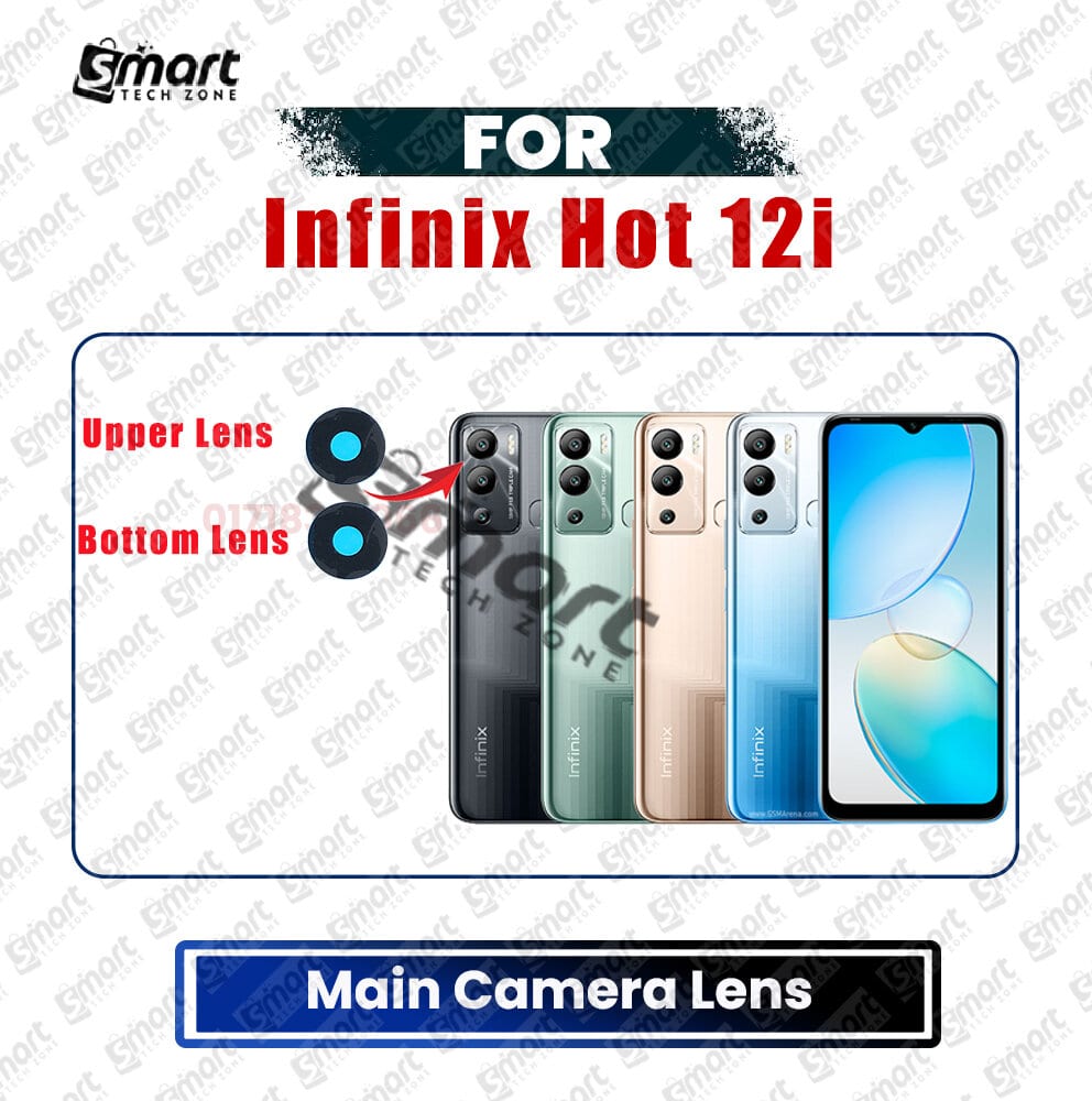 For Infinix Hot 12i Camera Main Glass Lens  Replacement Part