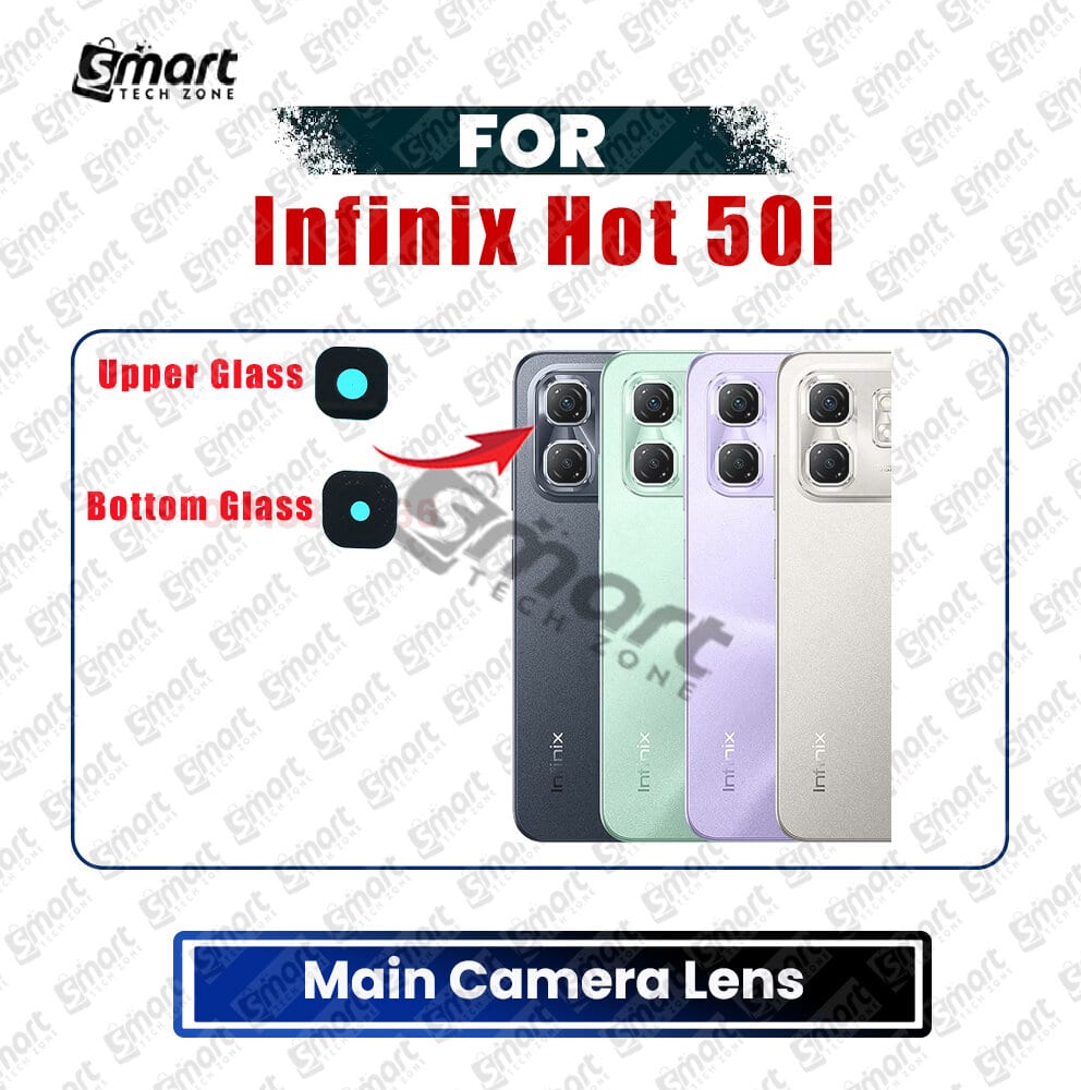 For Infinix Hot 50i Camera Main Glass Lens  Replacement Part