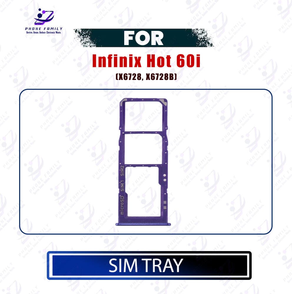 For Infinix Hot 60i (X6728, X6728B) Sim Tray / Sim Card Holder