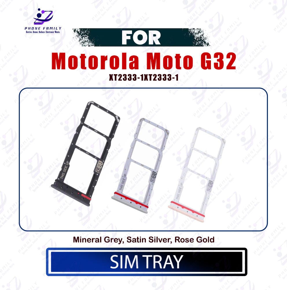 Motorola Moto G32 Sim Tray / Sim Slot /SD Card Tray /Holder Card compatible Replacement Parts