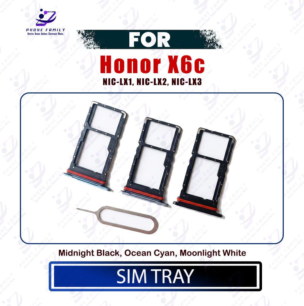 Honor X6c Sim Tray / Sim Slot /SD Card Tray /Holder Card compatible Replacement Parts