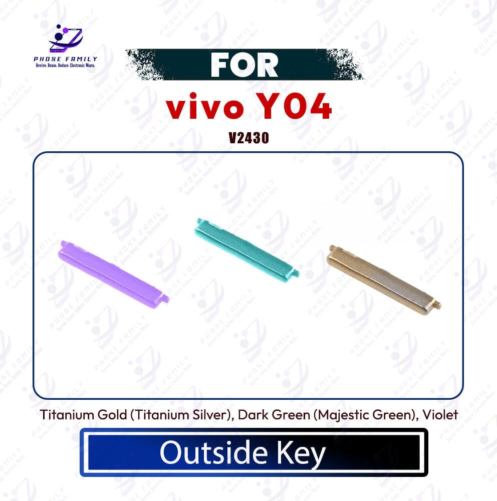 vivo Y04 Volume Button Out Side Key Replacement Part - V2430