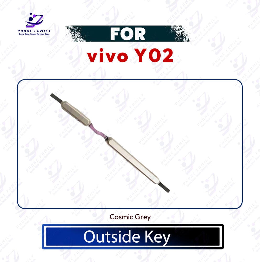vivo Y02 Y02t Y02a Power & Volume Button Out Side Key Replacement Part