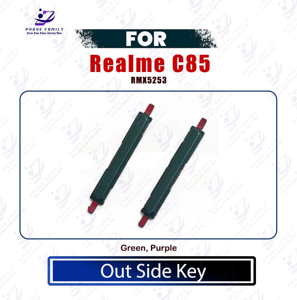 Realme C85 Power Volume Button Out Side Key Replacement Part (RMX5253)