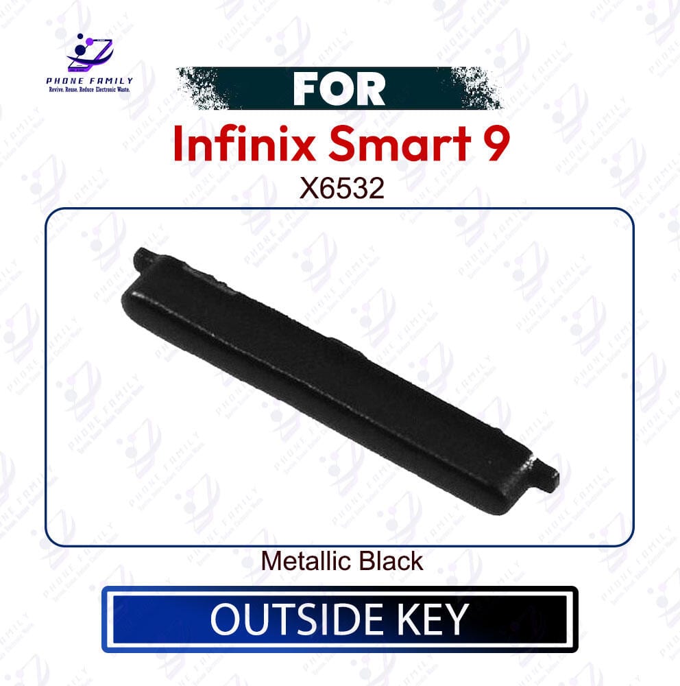 Infinix Smart 9 Power & Volume Up Down Button Outside Key | Side Key External Button Replacement | Exact X6532