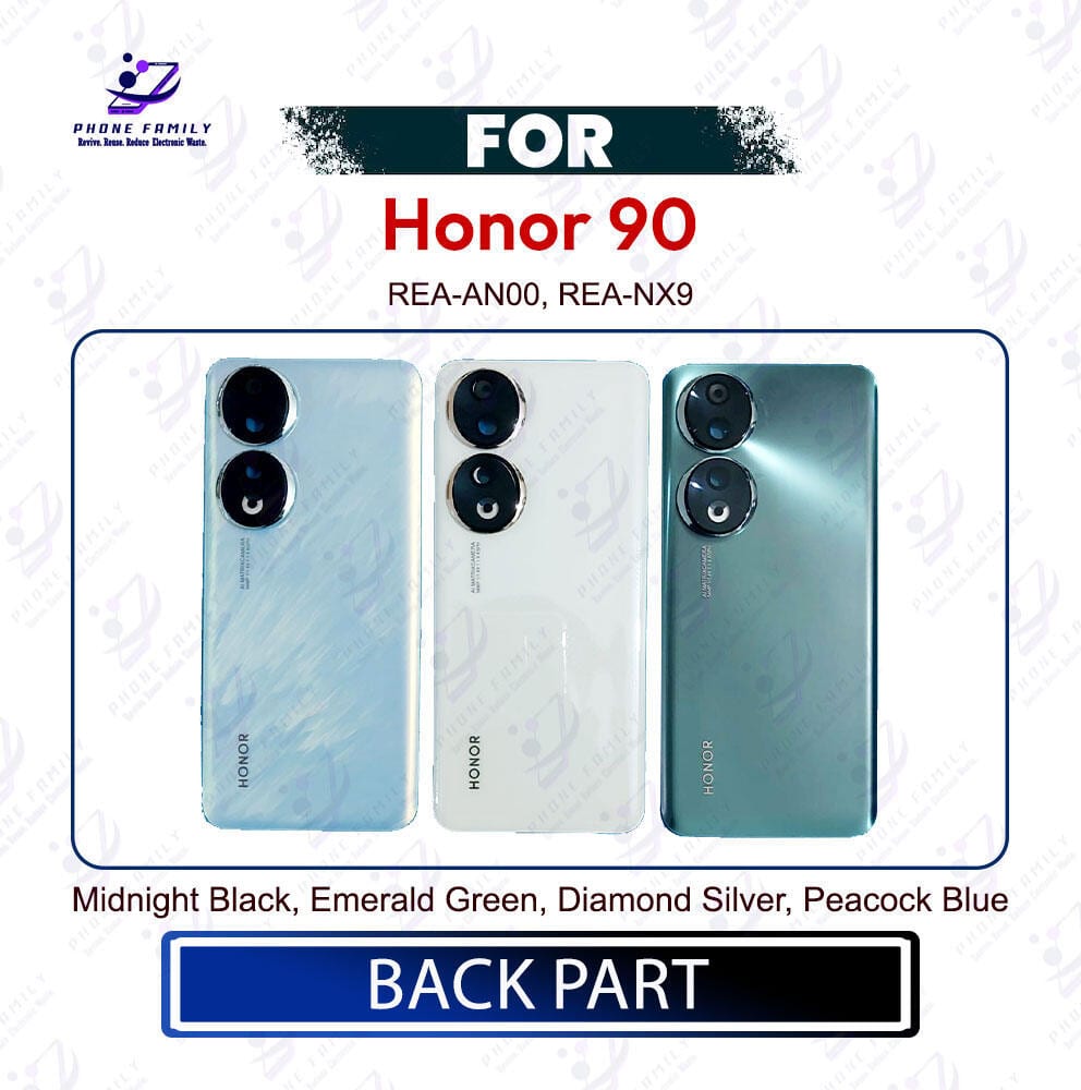 Huawei Honor 90 Back Glass Panel Replacement with Camera Lens (REA-AN00, REA-NX9)
