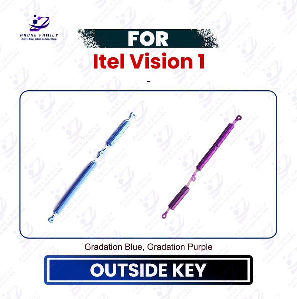 Itel Vision 1 Power & Volume Up Down Button Outside Key | Side Key External Button Replacement | Exact