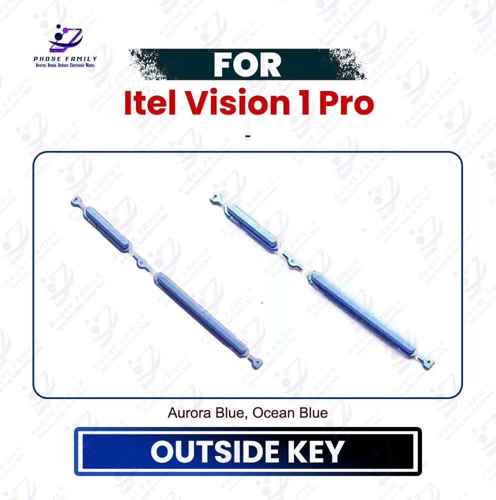 Itel Vision 1 Pro Power & Volume Up Down Button Outside Key | Side Key External Button Replacement | Exact