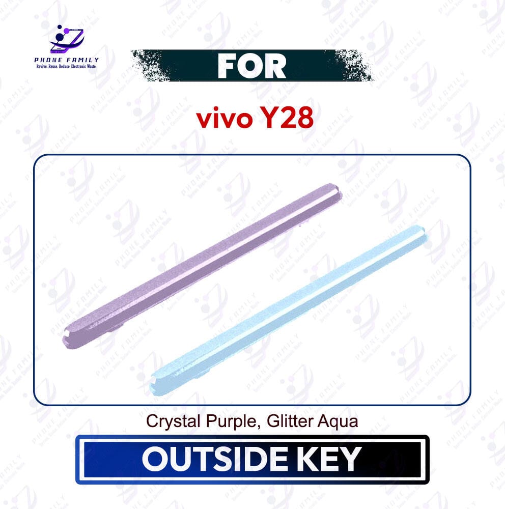 vivo Y28 Volume Up Down Button Outside Key | Side Key External Button Replacement |