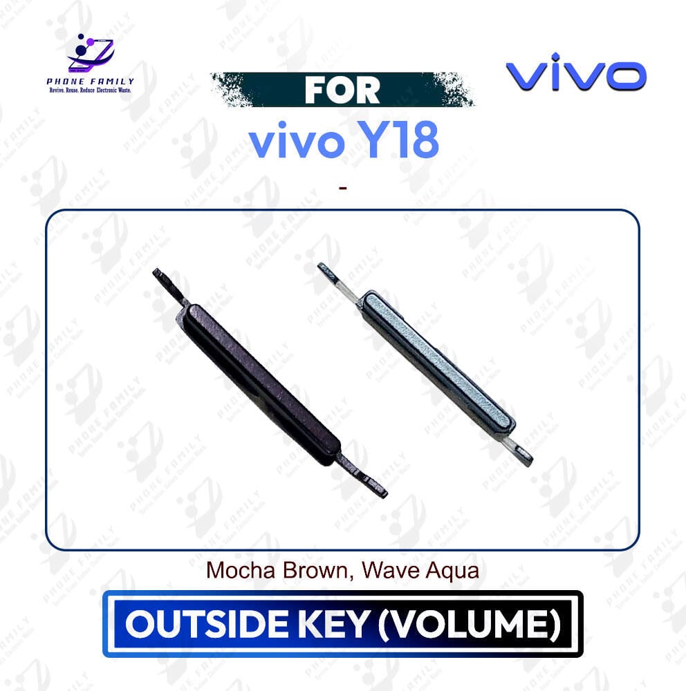 vivo Y18 Volume Up Down Button Outside Key | Side Key External Button Replacement |