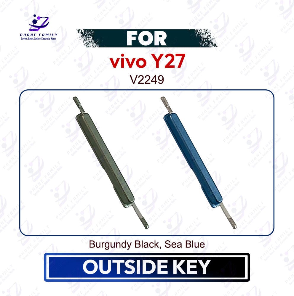 vivo Y27 Volume Up Down Button Outside Key | Side Key External Button Replacement | V2249