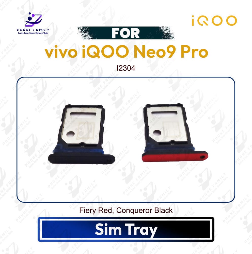 vivo iQOO Neo9 Pro Sim Tray / Sim Slot /SD Card Tray /Holder Card compatible Replacement Parts | I2304