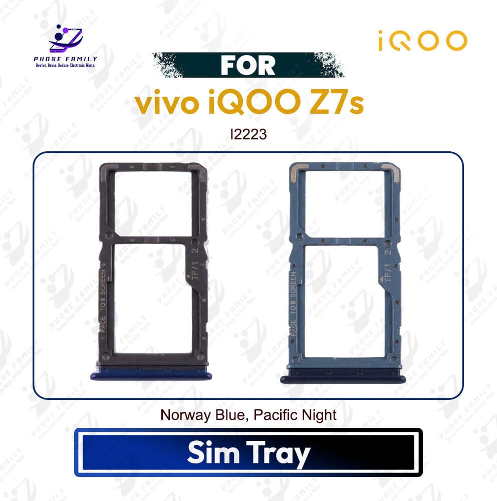 vivo iQOO Z7s Tray / Sim Slot /SD Card Tray /Holder Card compatible Replacement Parts | I2223