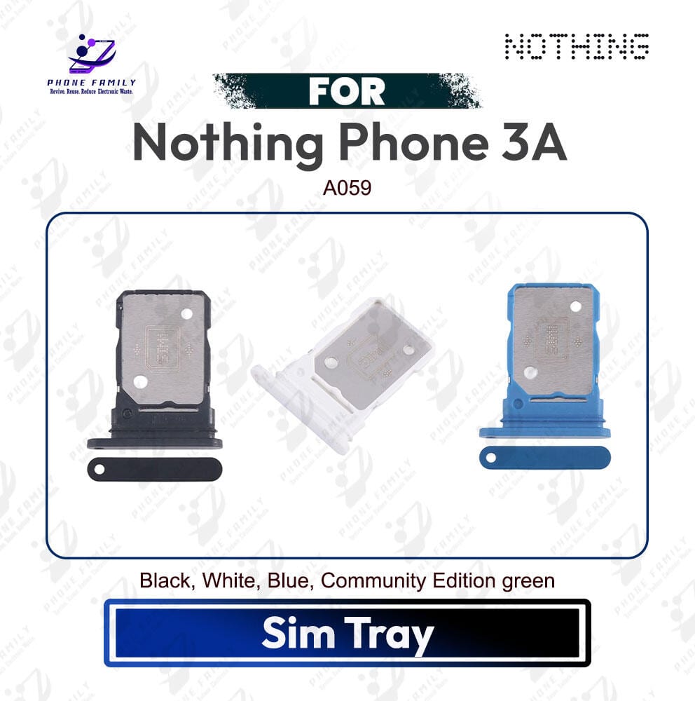 Nothing Phone 3a Tray / Sim Slot /SD Card Tray /Holder Card compatible Replacement Parts | A059