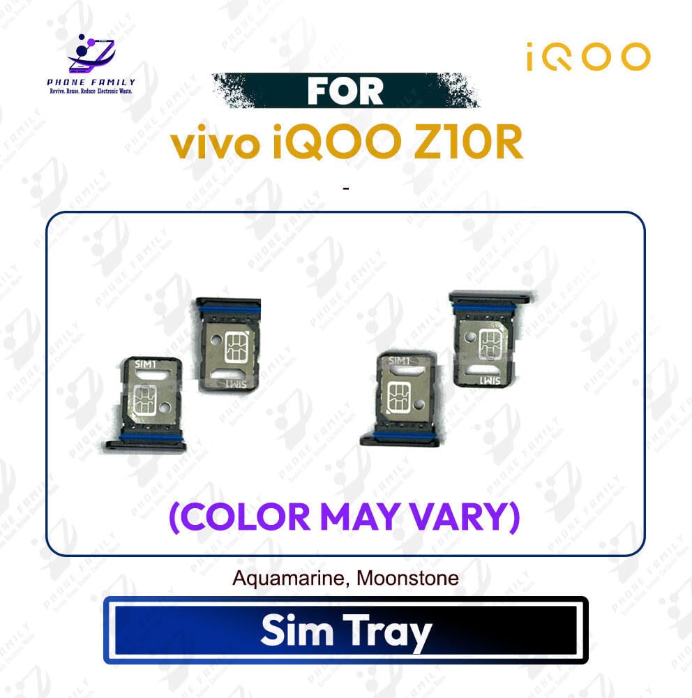 vivo iQOO Z10R Sim Tray / Sim Slot /SD Card Tray /Holder Card compatible Replacement Parts