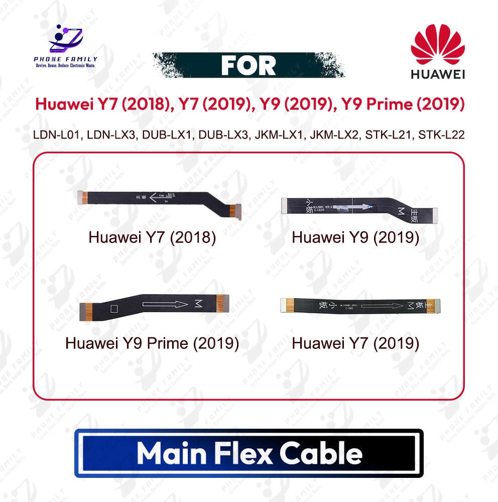 Huawei Y7 (2018), Y7 (2019), Y9 (2019), Y9 Prime (2019) Main Board Motherboard Connector Flex Cable