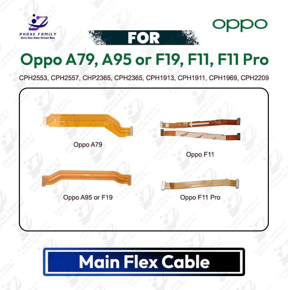 Oppo A79, A95 or F19, F11, F11 Pro Main Board Motherboard Connector Flex Cable