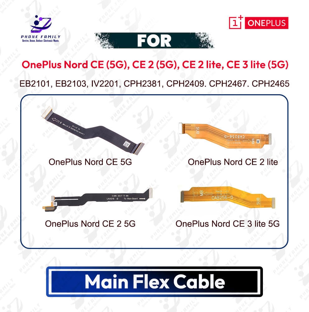 OnePlus Nord CE 5G, CE 2 5G, CE 2 lite, CE 3 lite 5G Main Board Motherboard Connector Flex Cable