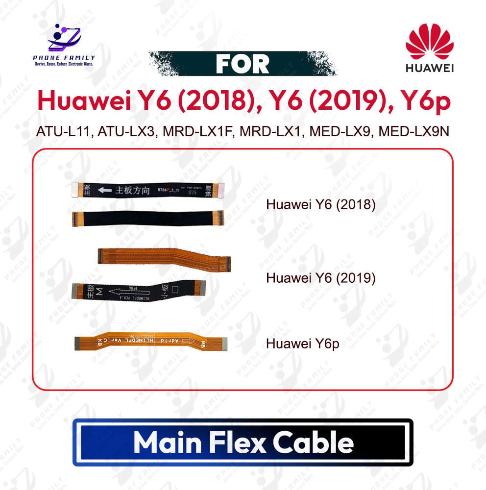 Huawei Y6 (2018), Y6 (2019), Y6p Main Board Motherboard Connector Flex Cable