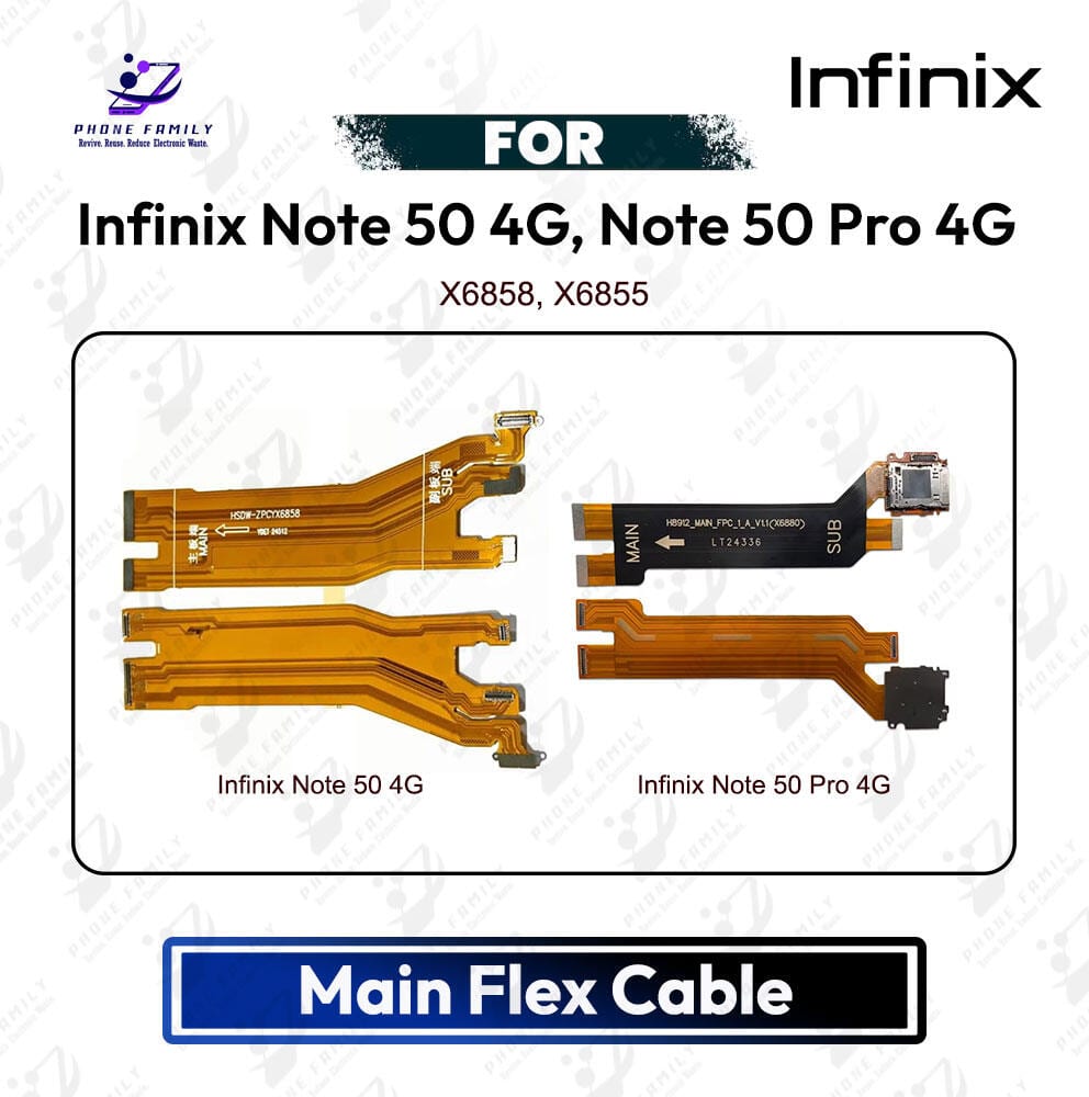 Infinix Note 50 4G, Note 50 Pro 4G Main Board Motherboard Connector Flex Cable