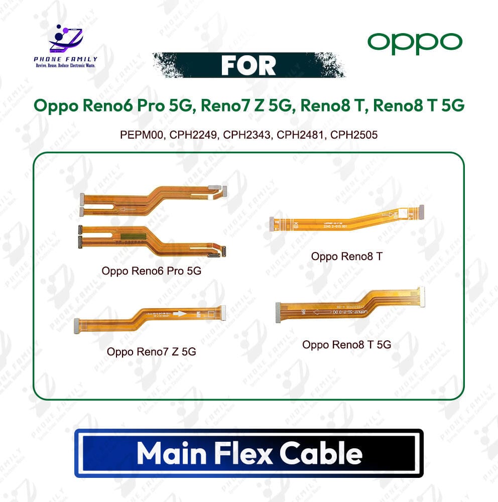 Oppo Reno6 Pro 5G, Reno7 Z 5G, Reno8 T, Reno8 T 5G Main Board Motherboard Connector Flex Cable