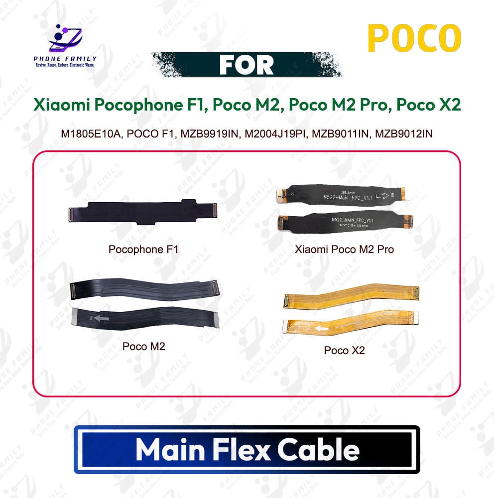 Xiaomi Pocophone F1, Poco M2, Poco M2 Pro, Poco X2 Main Board Motherboard Connector Flex Cable