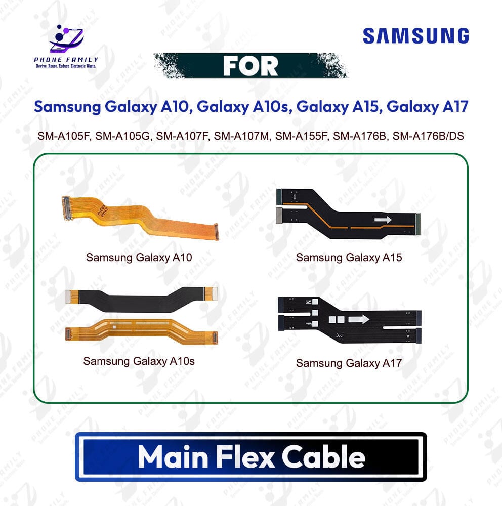 Samsung Galaxy A10, Galaxy A10s, Galaxy A15, Galaxy A17 Main Board Motherboard Connector Flex Cable PCB Board Repair Spare Part Replacement