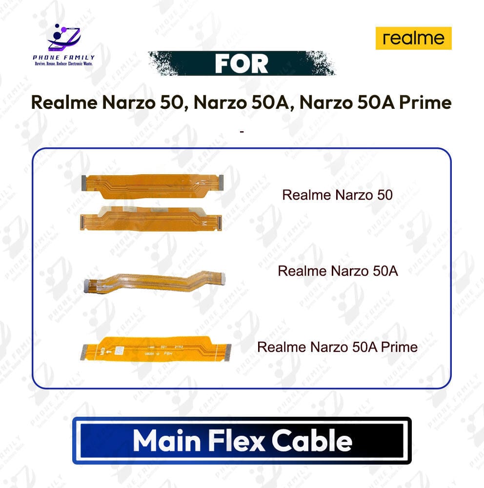 Realme Narzo 50, Narzo 50A, Narzo 50A Prime Main Board Motherboard Connector Flex Cable