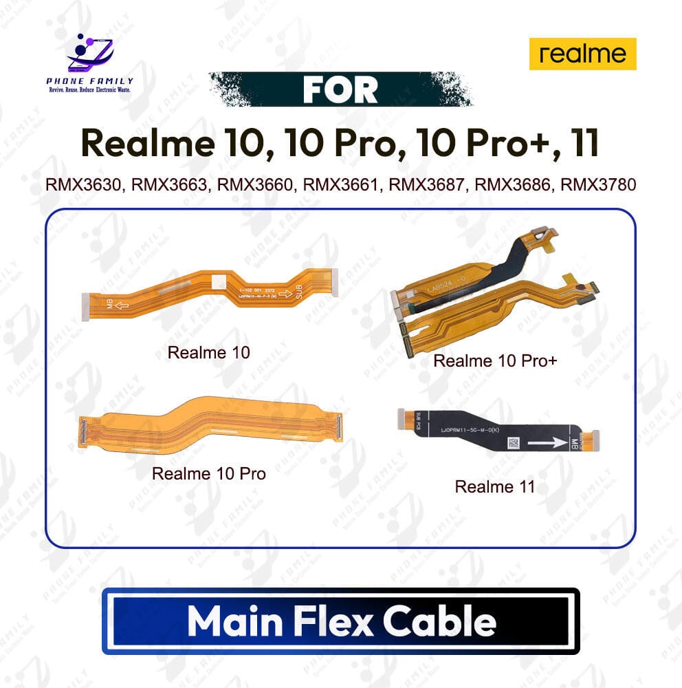 Realme 10, 10 Pro, 10 Pro+, 11 Main Board Motherboard Connector Flex Cable