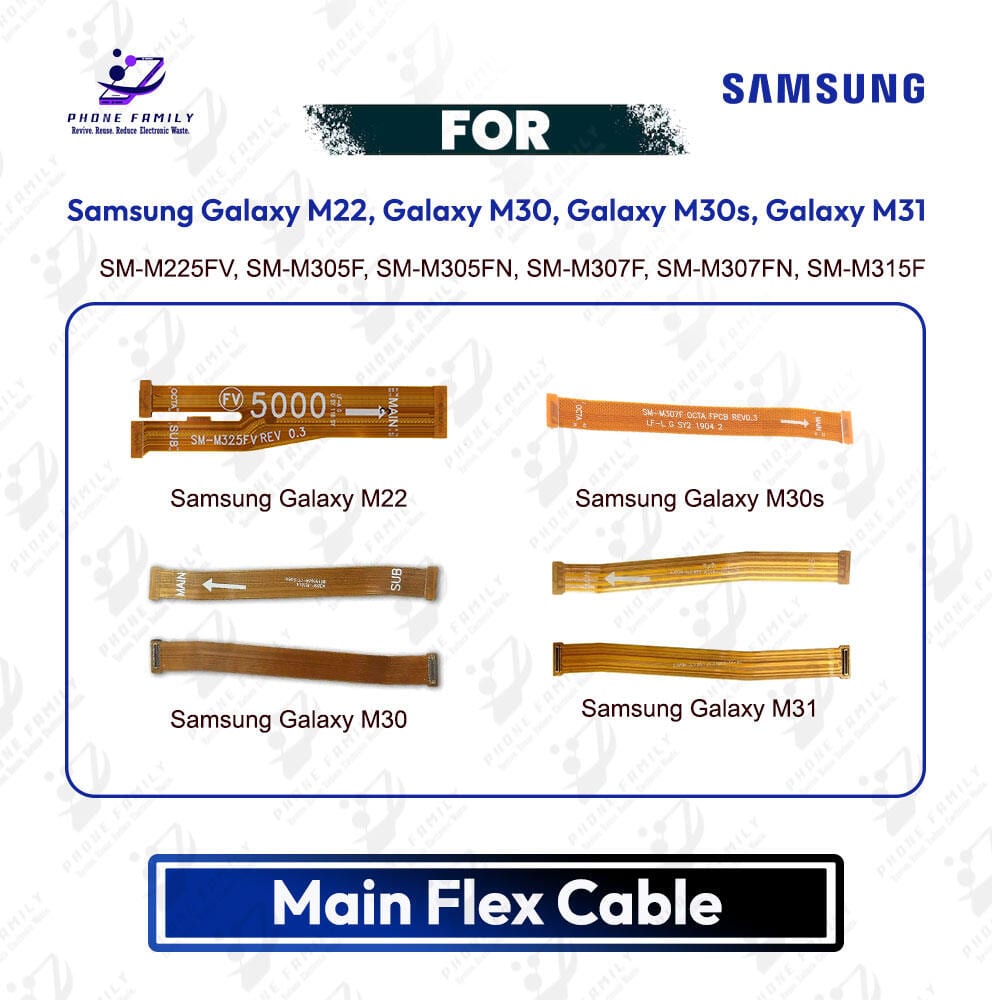 Samsung Galaxy M22, Galaxy M30, Galaxy M30s, Galaxy M31 Main Board Motherboard Connector Flex Cable PCB Board Repair Spare Part Replacement