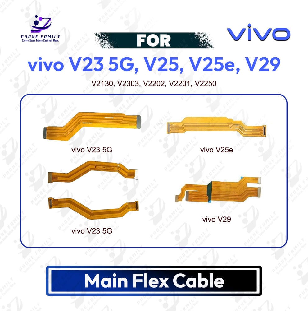 vivo V23 5G, V25, V25e, V29 Main Board Motherboard Connector Flex Cable PCB Board Repair Spare Part Replacement